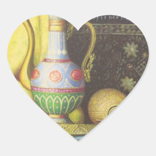 Lovely Egyptian Artifacts: Secrets of the Pharaohs Heart Sticker