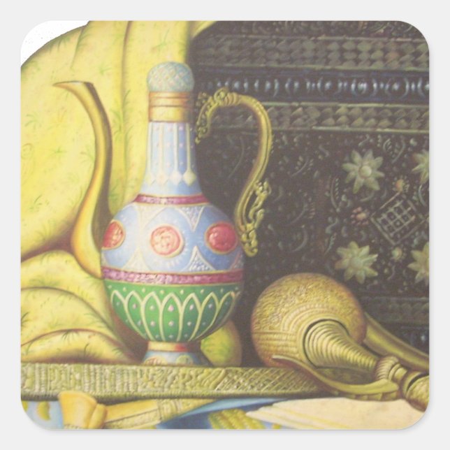 Lovely Egyptian Artifacts: Secrets of the Pharaohs Square Sticker (Front)