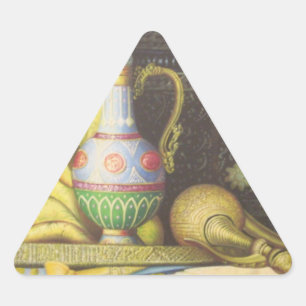 Lovely Egyptian Artifacts: Secrets of the Pharaohs Triangle Sticker