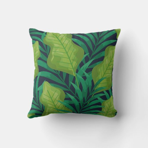Lovely Elegant Leafy Decor Add a Touch of Nature Throw Pillow