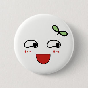 Lovely emoji pinback button