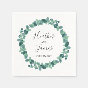 Lovely Eucalyptus Wedding Napkins