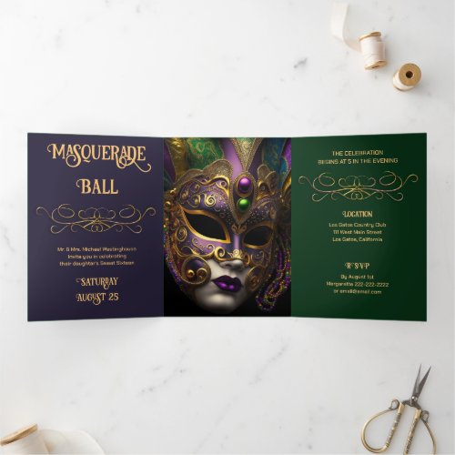 Lovely Evening Masquerade Ball Invitation