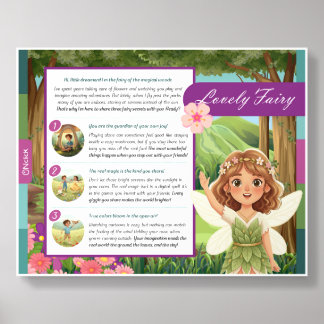 Lovely Fairy Lessons - Acrylic Tile