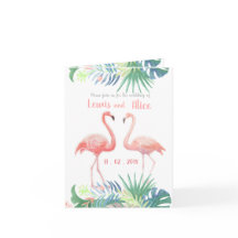Lovely Fairy Tale For Two Flamingo Tropical Flower