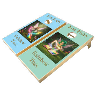 Lovely Fairy Wedding Shower Rainbow Toss Cornhole Set