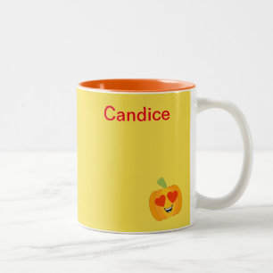Lovely Fall Pumpkin Two-Tone Coffee Mug