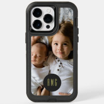 Lovely Family Photo & Monogram OtterBox iPhone 14 Pro Max Case