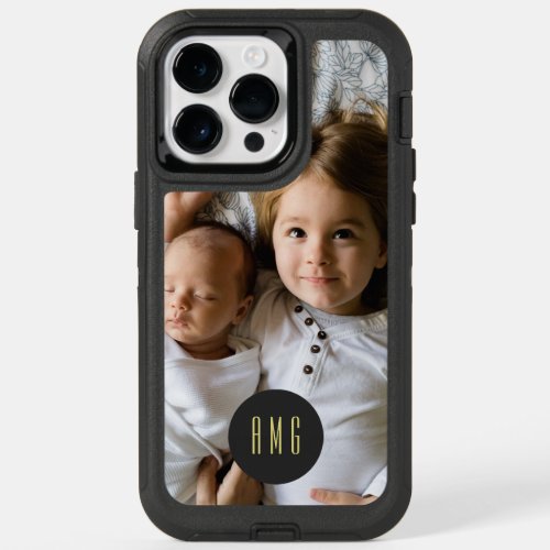 Lovely Family Photo  Monogram OtterBox iPhone 14 Pro Max Case