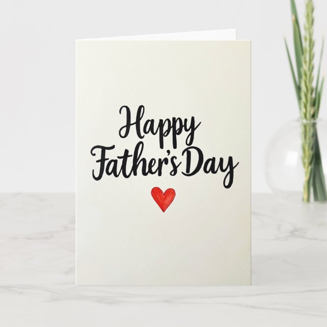 Lovely Fathers Day Art Card (Front)