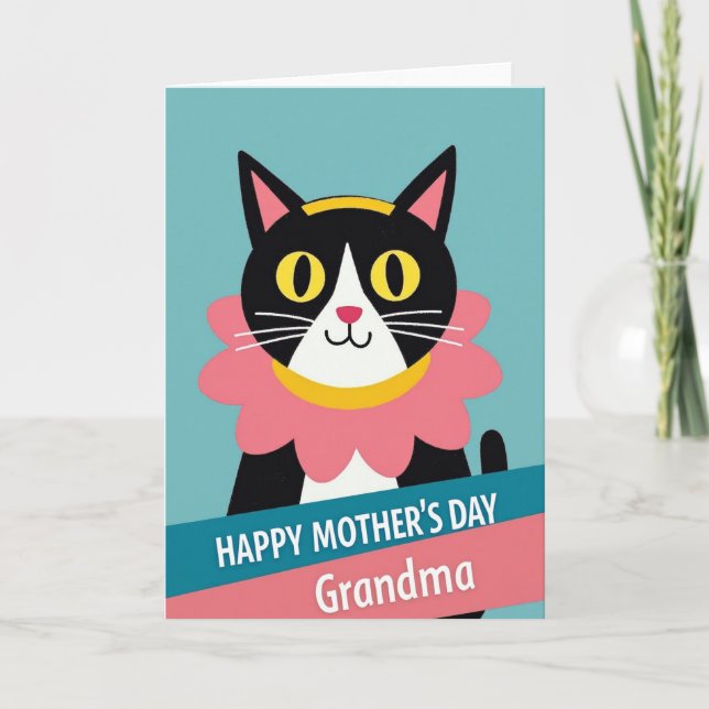 Lovely Feline Mothers Day Card (Front)