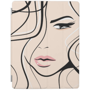Lovely female face iPad smart cover