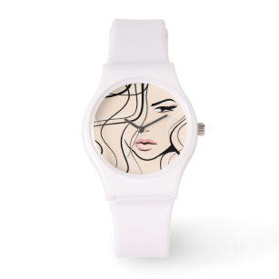 Lovely female face watch