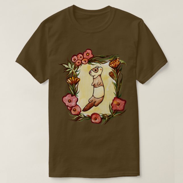 Lovely Ferret T-Shirt (Design Front)