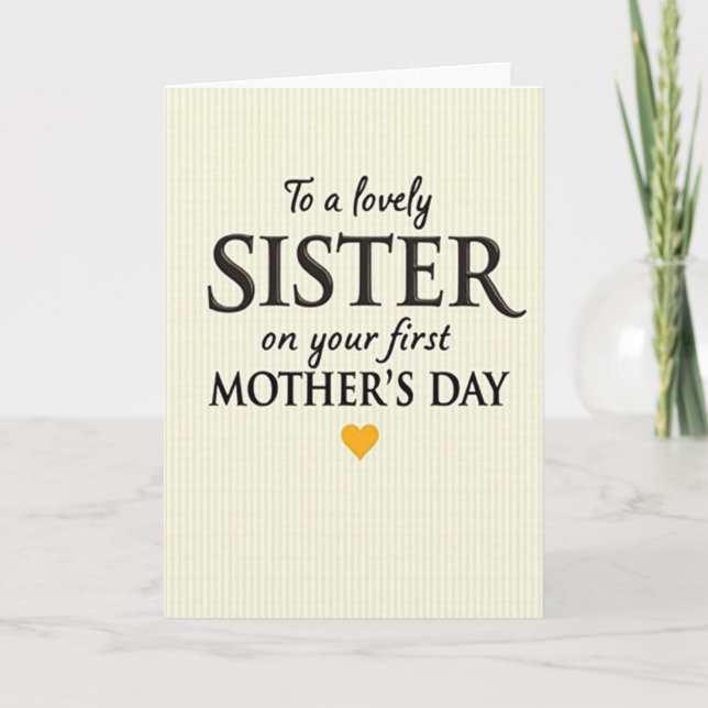 Lovely First Mothers Day Card (Front)