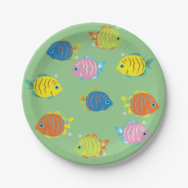 Lovely Fishes Paper Plates (Front)