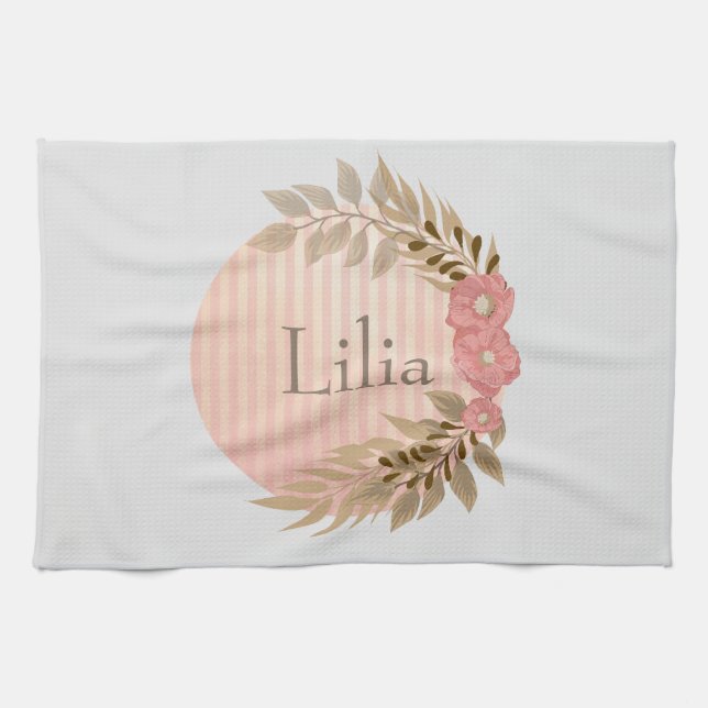 Lovely floral display kitchen towel (Horizontal)