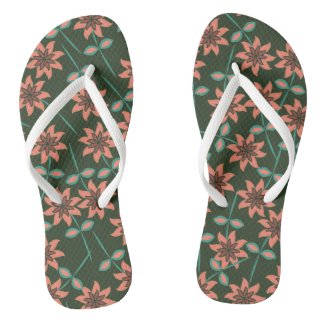 Lovely Floral Flip Flops