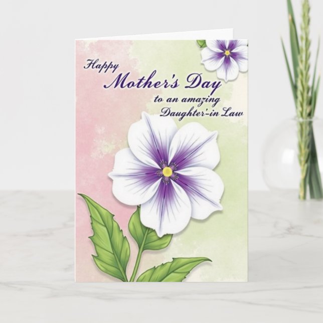 Lovely Floral Greeting Card (Front)