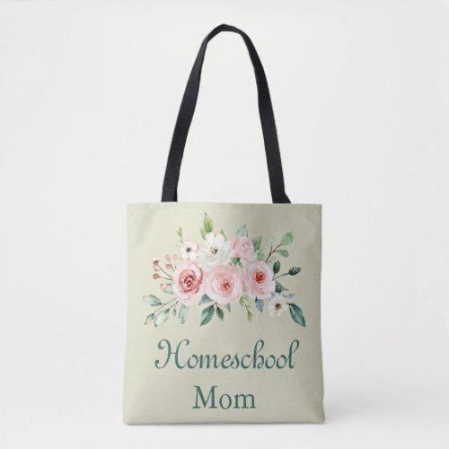 Lovely Floral Homeschool Mom Tote