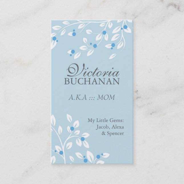 Lovely Floral Mommy Card (Front)