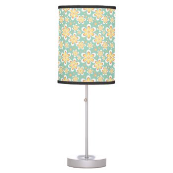 Lovely Floral Pattern Table Lamp by HappyGabby at Zazzle