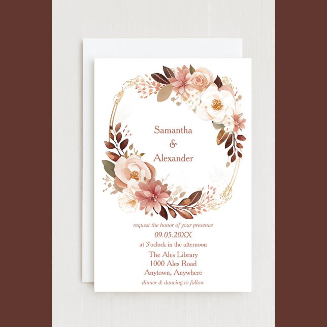 Lovely Floral Wedding  Invitation (Creator Uploaded)