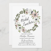 Lovely Floral Wreath- Bridal Luncheon Invitation (Front/Back)