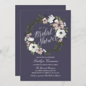 Lovely Floral Wreath- Bridal Shower Invitation (Front/Back)