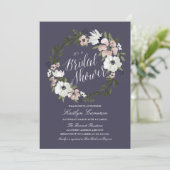 Lovely Floral Wreath- Bridal Shower Invitation (Standing Front)