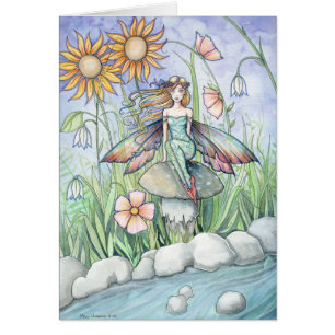 Lovely Flower Fairy Art Card by Molly Harrison