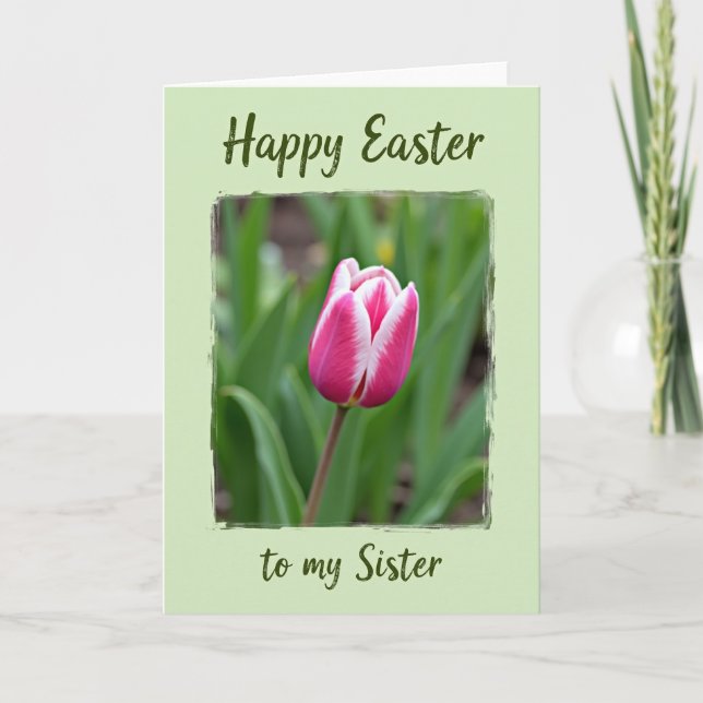 Lovely Flower Framed Greeting Card (Front)