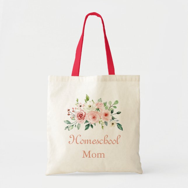 Lovely Flowers for a Homeschool Mom Tote Bag (Front)