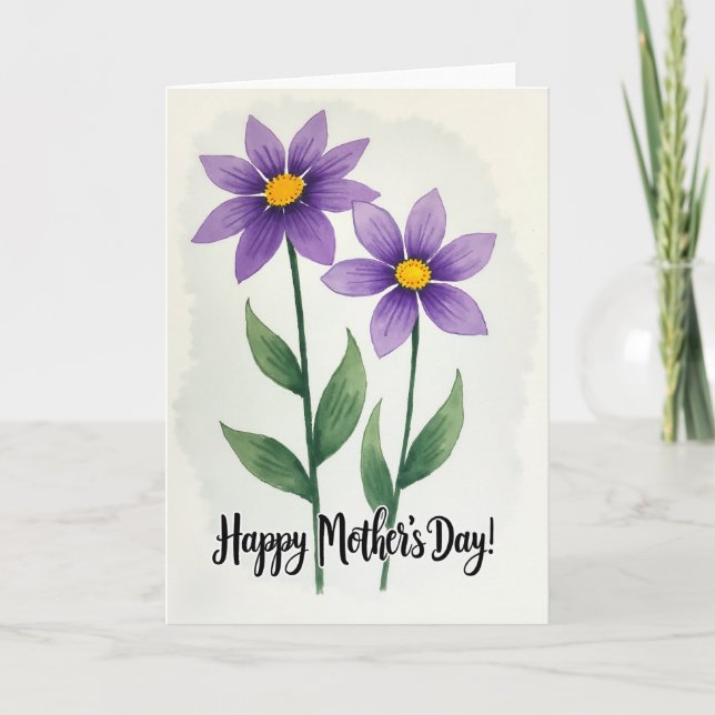 Lovely Flowers For Wife Card (Front)