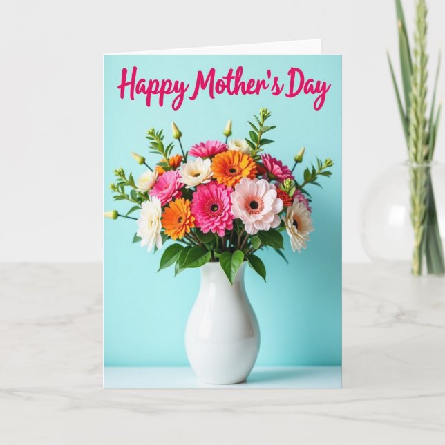 Lovely Flowers Mothers Day Card (Front)