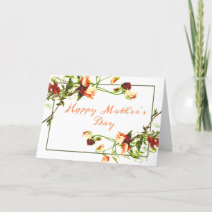 Lovely Flowers Mothers Day Holiday Card