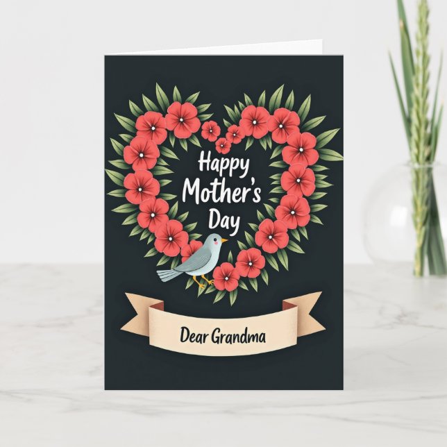 Lovely Foliage Mothers Day Card (Front)