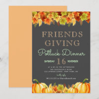 Lovely foliage thanksgiving potluck dinner party