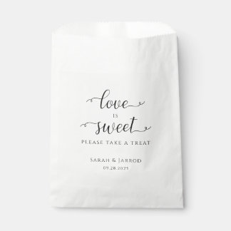 Lovely Font Sweet Treat Wedding Favor Bag