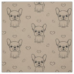 Lovely French Bulldog Printed Fabric by the Yard