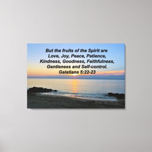 LOVELY FRUIT OF THE HOLY SPIRIT CANVAS PRINT