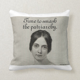 Lovely Funny Feminist Vintage Smash the Patriarchy Throw Pillow