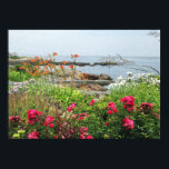 LOVELY GARDEN VIEW OF OCEAN COVE POSTER<br><div class="desc">CANVAS-LIKE VIEW GARDEN OCEANSCAPE OGUNQUIT .Enjoy this view every day!  Wake up in the morning and see this lovely scene.</div>