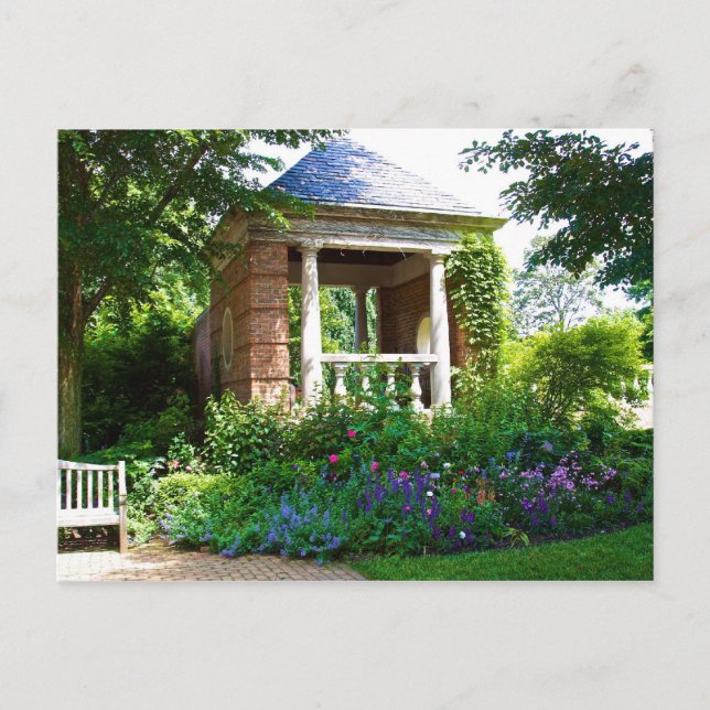 Lovely Gazebo Garden Postcard (Front)