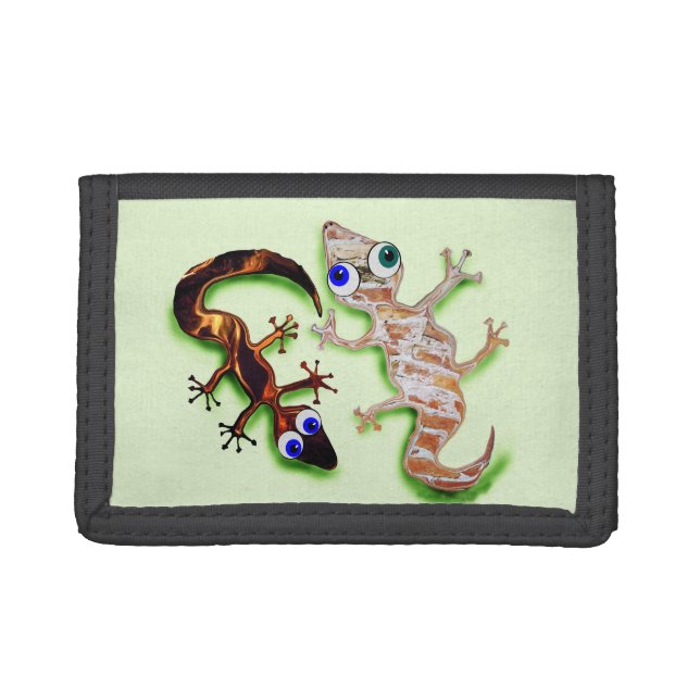 Lovely Gecko Trifold Wallet (Front)