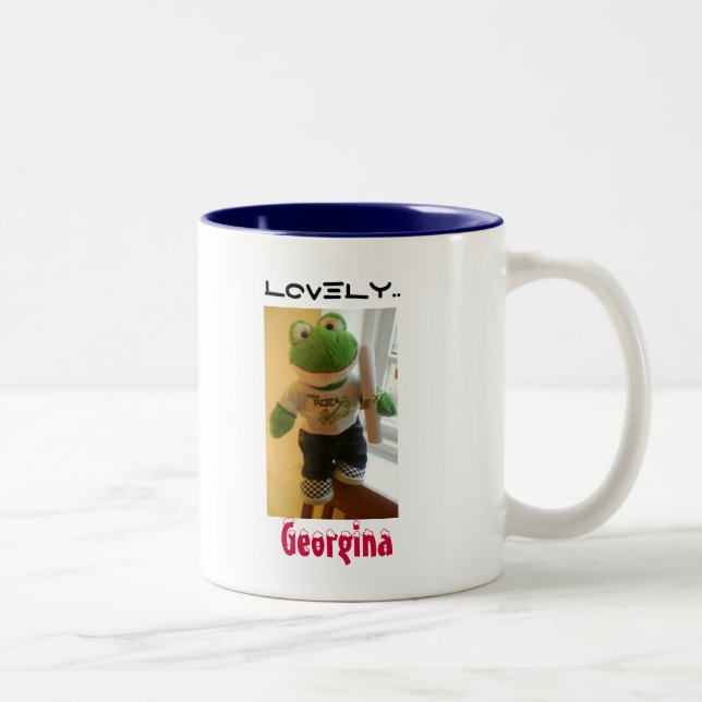 Lovely Georgina Two-Tone Coffee Mug (Right)