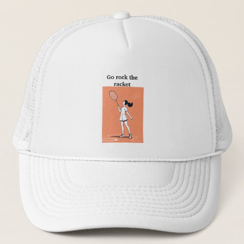 Lovely Girl Badminton Player Trucker Hat Trucker Hat
