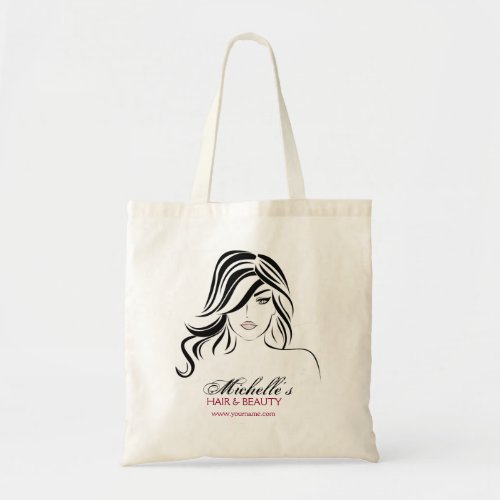Lovely girl with wavy hair and Makeup Icon Tote Bag
