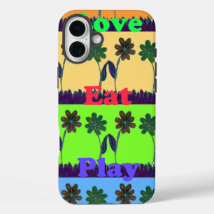 Lovely Girly Hakuna Matata colors Gifts.png iPhone 16 Plus Case