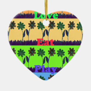 Lovely Girly Hakuna Matata colors Gifts.png Ceramic Ornament